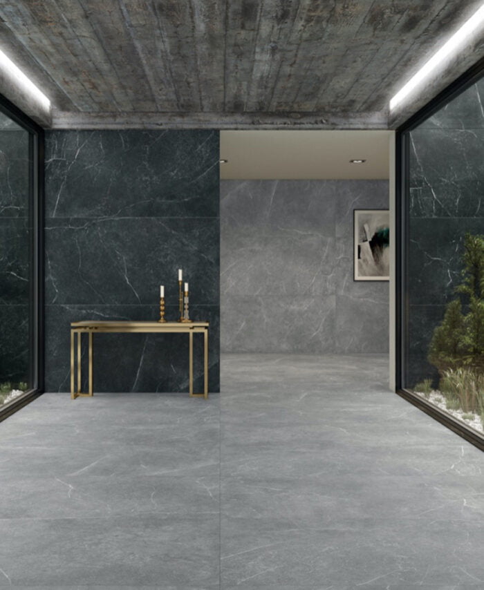 Porcelanato soapstone silver pulido