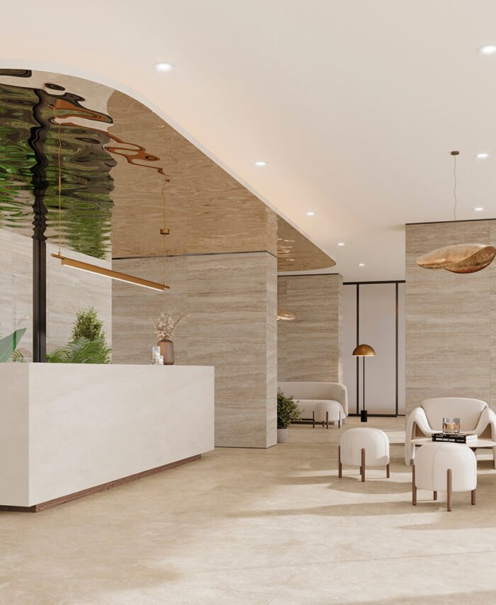 Porcelanato TRAVERTINO ALMOND MATE RET